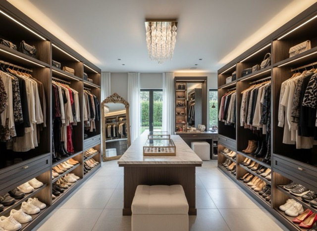 AI generated dream closet render