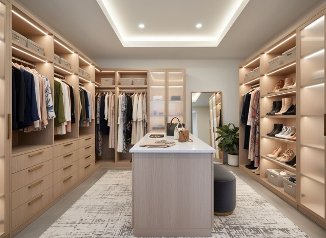 Contemporary closet design