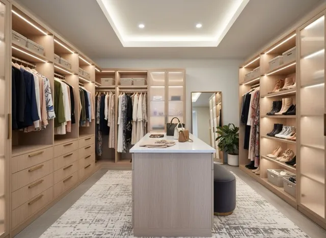 Contemporary closet design
