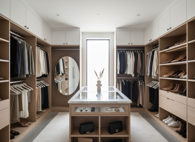 Minimalist closet design