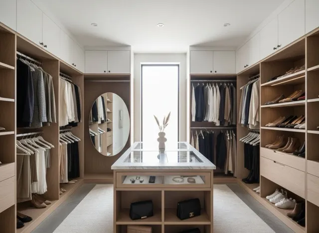 Minimalist closet design