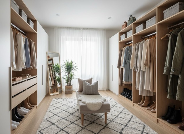 Scandinavian closet design